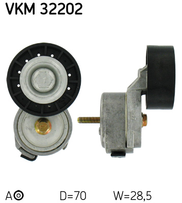 SKF Feszítőgörgő, hosszbordás szíj VKM32202_SKF